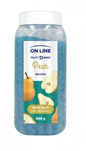 On Line Fruity Shot Sól do kąpieli Pear (Gruszka) 800g