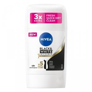 NIVEA Dezodorant w sztyfcie damski BLACK & WHITE INVISIBLE SILKY SMOOTH 50ml