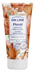 ON LINE Floral Kwiatowy Krem do rąk - Magnolia & Melon 75ml