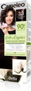DELIA COSMETICS Cameleo Color Essence Krem koloryzujący nr 3.3 - chocolate brown  1op.