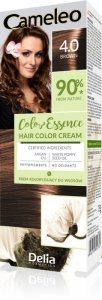 DELIA COSMETICS Cameleo Color Essence Krem koloryzujący nr 4.0 - brown  1op.
