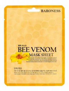 Maska w płachcie z jadem pszczelim