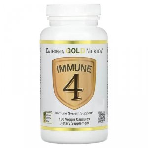 California Gold Nutrition, Immune 4, 180 kaps.
