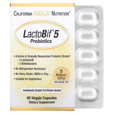 LactoBif Probiotics 5 miliardów CFU 60 kaps.