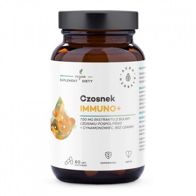AURA HERBALS Czosnek Immuno+ (60 kaps.)