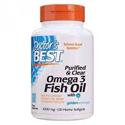 DOCTOR&#039;S BEST Purified & Clear Omega 3 Fish Oil 1000 mg (120 kaps.)