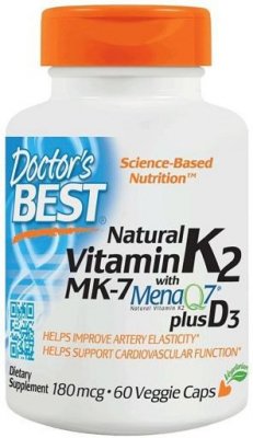 DOCTOR&#039;S BEST Witamina K2 MK7 plus D3 (60 kaps.)