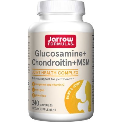 JARROW FORMULAS Glukozamina, Chondroityna i MSM (240 kaps.)