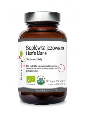 KENAY EKO Soplówka Jeżowata - Lion&#039;s Mane (60 kaps.)