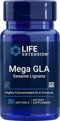 LIFE EXTENSION Mega GLA z Lignanami Sezamowymi (30 kaps.)