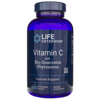 LIFE EXTENSION Vitamin C and Bio-Quercetin Phytosome (250 tabl.)