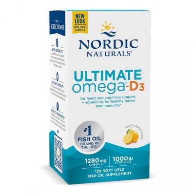 NORDIC NATURALS Ultimate Omega-D3 (120 kaps.)