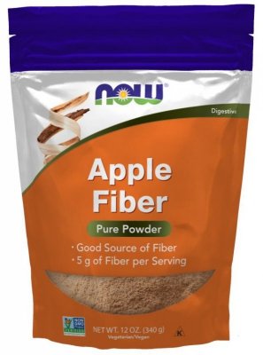 NOW FOODS Apple Fiber - Błonnik jabłkowy (340 g)