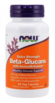 NOW FOODS Beta-Glucans with ImmunEnhancer (60 kaps.)