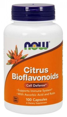 NOW FOODS Bioflawonoidy Cytrusowe + Witamina C + Rutyna (100 kaps.)