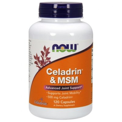 NOW FOODS Celadrin 500 mg i MSM 100 mg (120 kaps.)