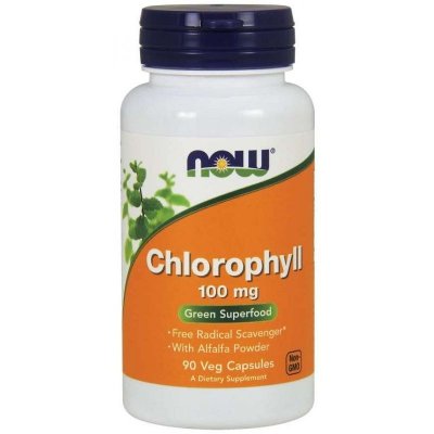 NOW FOODS Chlorophyll - Chlorofil 100 mg (90 kaps.)