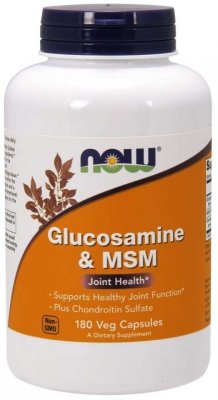 NOW FOODS Glukozamina z MSM (180 kaps.)