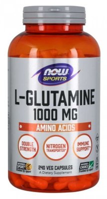 NOW FOODS L-Glutamina (240 kaps.)