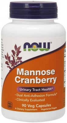 NOW FOODS Mannose Cranberry - D-mannoza z Żurawiną (90 kaps.)
