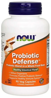 NOW FOODS Probiotic Defense - 13 szczepów bakterii (90 kaps.)