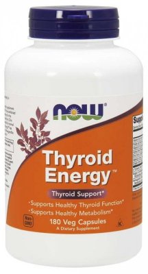 NOW FOODS Thyroid Energy - Wsparcie Tarczycy (180 kaps.)
