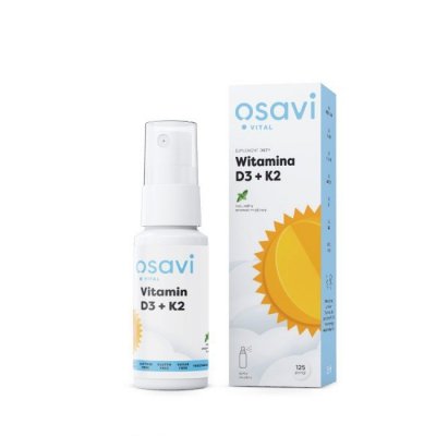 OSAVI Witamina D3 + K2 Spray - smak miętowy (25 ml)