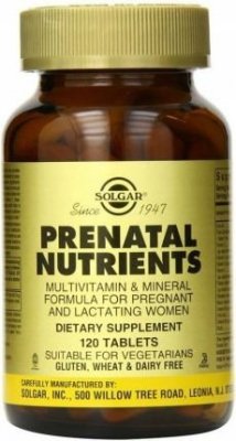 SOLGAR Prenatal Nutriens - Witaminy i minerały prenatalne (120 tabl.)