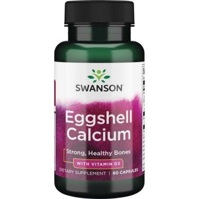 SWANSON Eggshell Calcium with Vitamin D3 (60 kaps.)