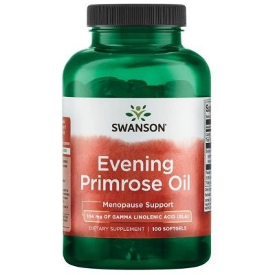 SWANSON Evening Primrose Oil - Olej z wiesiołka 1300 mg (100 kaps.)