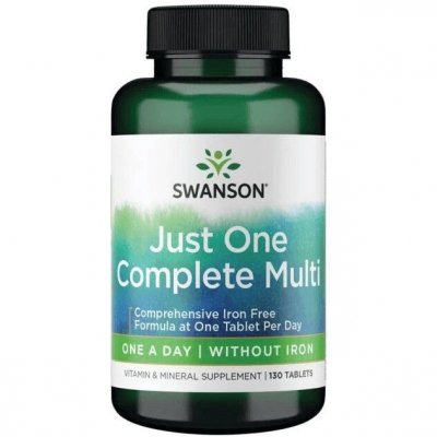 SWANSON Just One Complete Multi - Without Iron (130 tabl.)