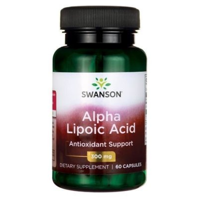 SWANSON Kwas alfa liponowy 300 mg, ALA (60 kaps.)