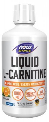 NOW FOODS L-Carnitine Liquid 1000 mg Citrus - L-Karnityna 1000 mg Smak Cytrusowy (946 ml)