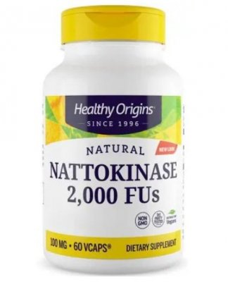 HEALTHY ORIGINS Natural Nattokinase 2000FUs - Nattokinaza 100 mg (60 kaps.)