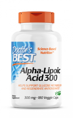 DOCTOR'S BEST ALA - kwas alfa liponowy 300 mg (180 kaps.)