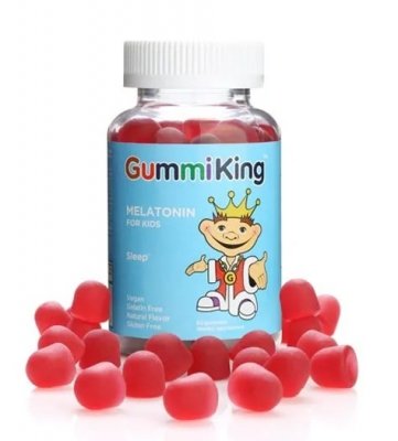 GUMMIKING Melatonin for Kids - Melatonina dla dzieci (60 żelek)