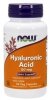 NOW FOODS Hyauluronic Acid with MSM - Kwas Hialuronowy 50 mg + MSM 450 mg (60 kaps.) 