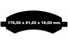 Przednie klocki Ultimax2 + NACINANE tarcze hamulcowe EBC seria USR Dodge RAM 1500 2006-