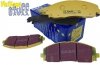 Przednie klocki YellowStuff + NACINANE tarcze hamulcowe 330mm EBC seria USR Chrysler Voyager Town Country 2012-