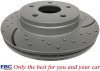 Przednie klocki EXTRA DUTY ED + nawiercone nacinane tarcze hamulcowe EBC seria GD Dodge RAM 1500 2006-
