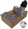 ALUMINIOWA obudowa filtra oleju z chłodnicą oraz czujnikami Dodge Journey 3,6 V6