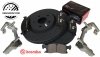 Przednie klocki BREMBO + WIERCONE tarcze hamulcowe HD  Dodge Durango 3,6 V6 2011-