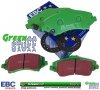 Przednie klocki GreenStuff + NACINANE tarcze hamulcowe 302mm EBC seria USR Dodge Caravan -2012