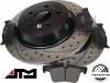 Tylne klocki + WIERCONE NACINANE tarcze hamulcowe ATM 316mm BLACK Lincoln Nautilus