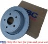 Tylne klocki EXTRA DUTY ED+ + nacinane tarcze hamulcowe EBC seria USR Dodge RAM 1500 2003-