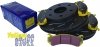 Przednie klocki YellowStuff + NACINANE tarcze hamulcowe EBC seria USR GMC Yukon -2006