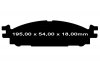 Przednie klocki Ultimax2 + tarcze hamulcowe 325mm EBC seria Premium Ford Taurus 2011-2019