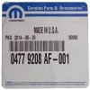 Oryginalna MOPAR tylna NIE WENTYLOWANA tarcza hamulcowa Dodge Magnum