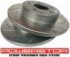Tylna WIERCONA nacinana tarcza hamulcowa POWERSTOP Saturn Red Line 2004-2007