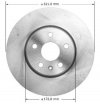 Przednia NACINANA tarcza hamulcowa 321mm Chevrolet Equinox 2010-